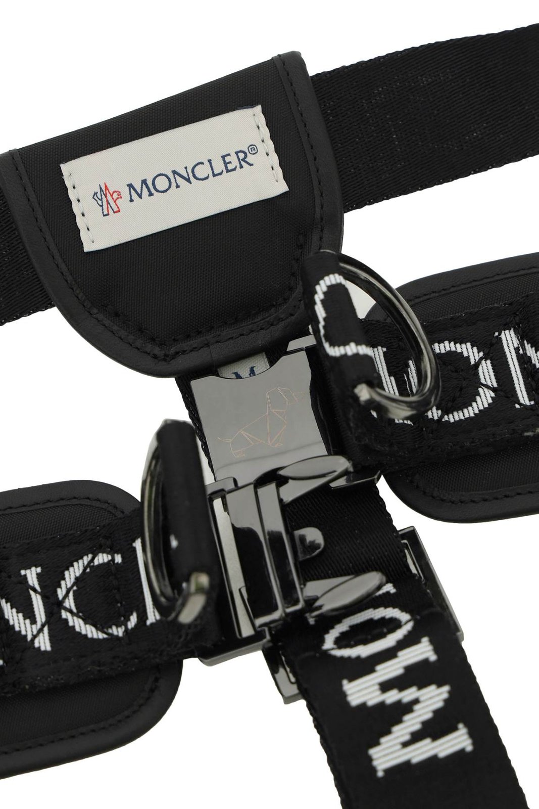 Moncler X Poldo Dog Couture Logo Plaque Dog Harness