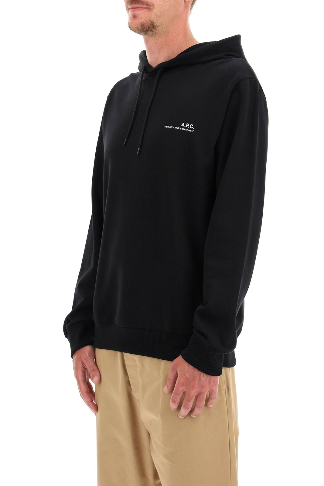 A.P.C. Logo Printed Drawstring Hoodie