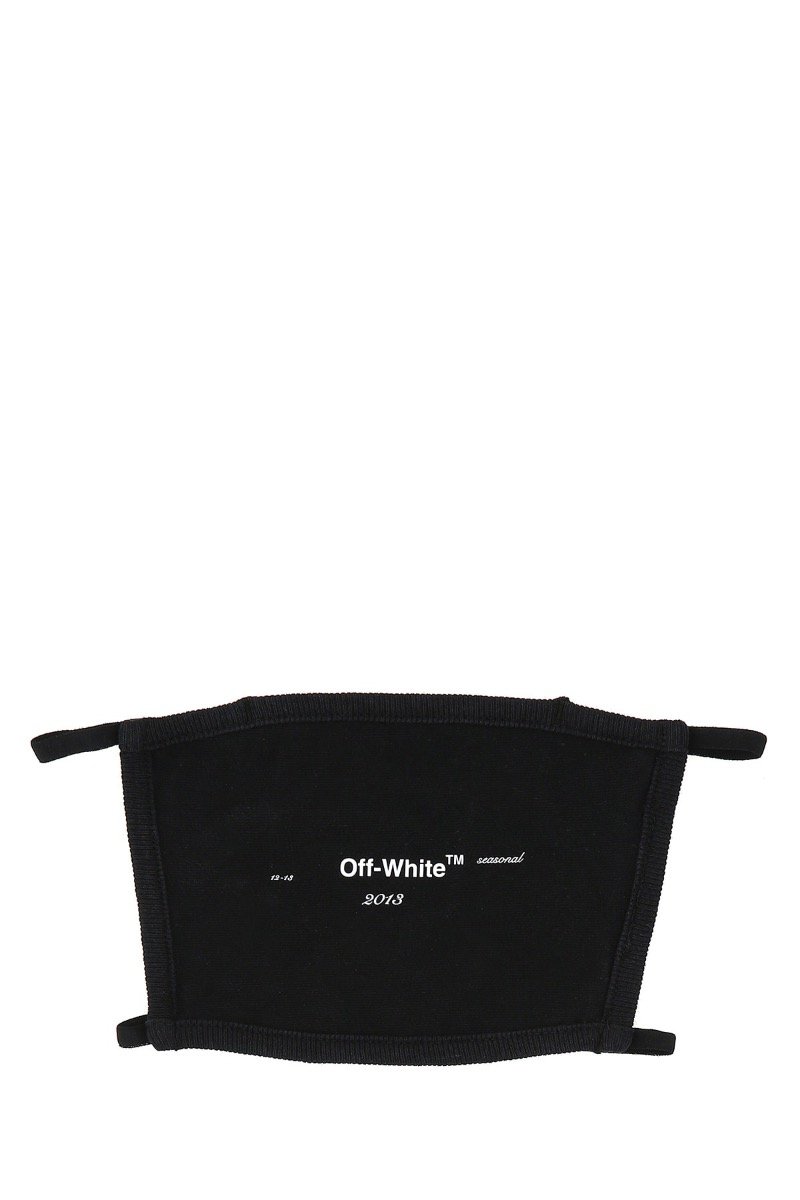 Off-White-Gesichtsmaske mit Logo-Print