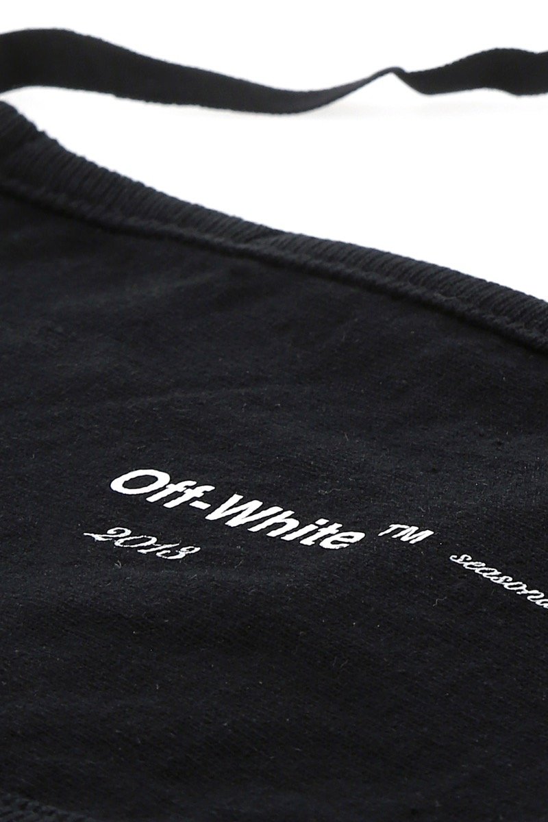 Off-White-Gesichtsmaske mit Logo-Print