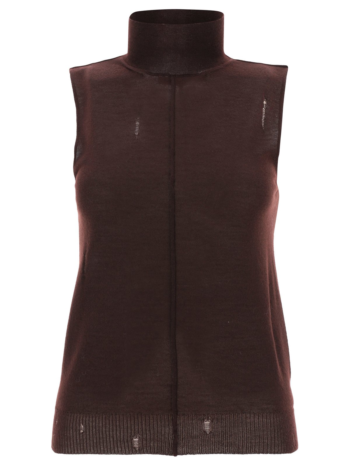 Amiri Stehkragen Distressed Strickweste