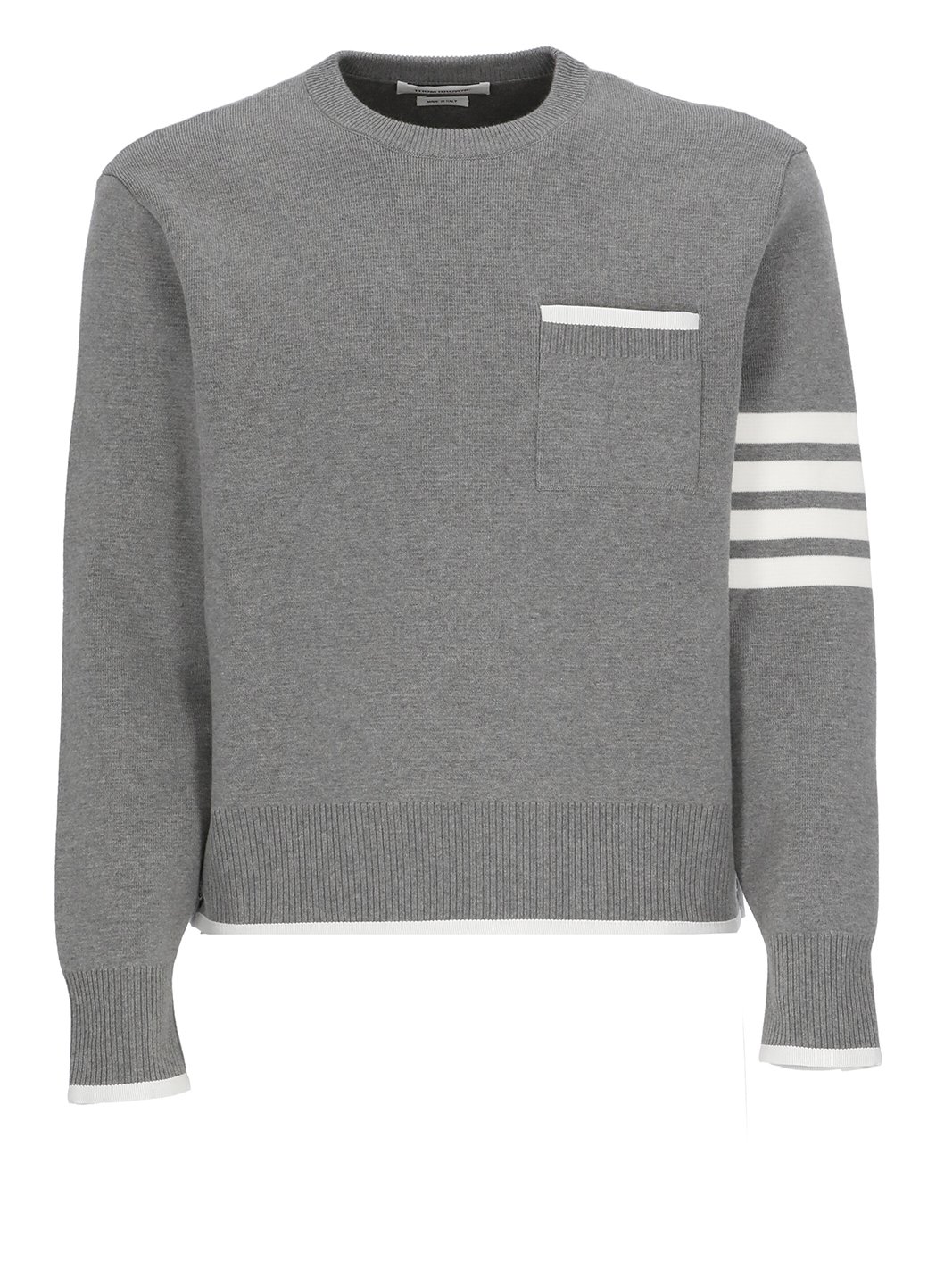 Thom Browne gestreifter Pullover mit Rundhalsausschnitt und 4 Streifen