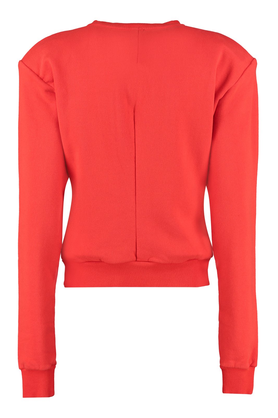 Unravel Project Rundhals-Sweatshirt mit geripptem Saum