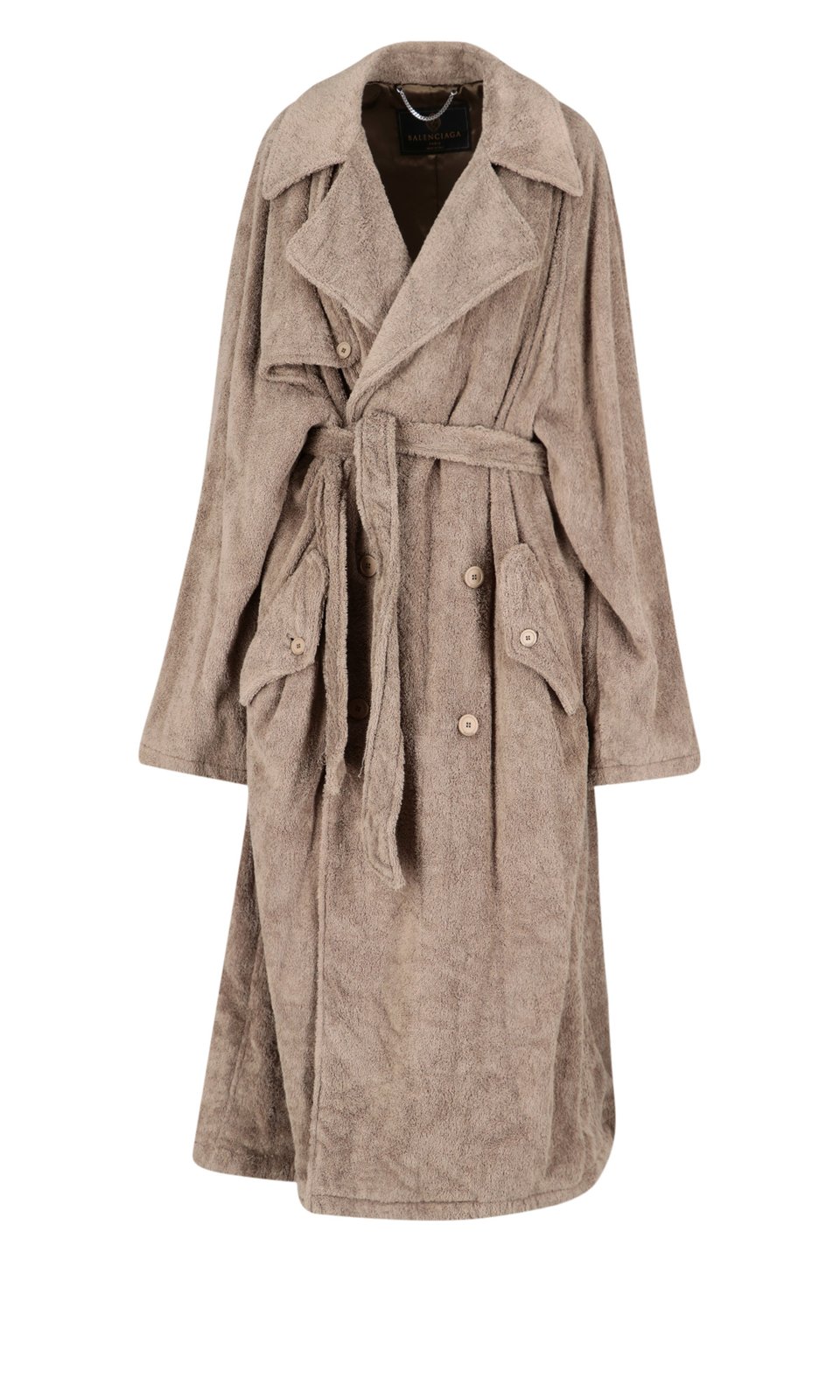Balenciaga Midimantel mit Taillenbund