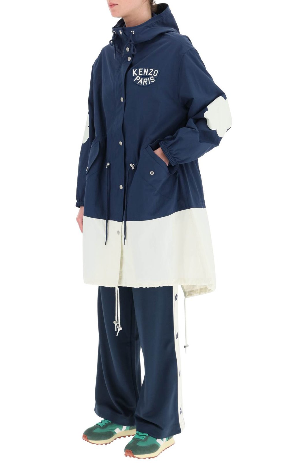 Kenzo Sailor Long Windbreaker-Kapuzenjacke