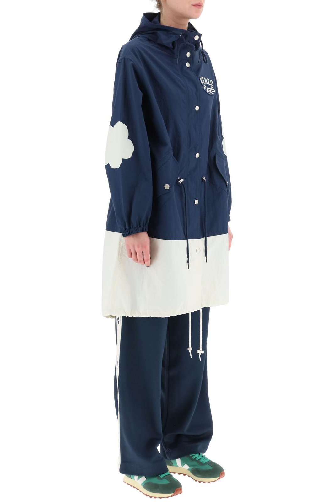 Kenzo Sailor Long Windbreaker-Kapuzenjacke