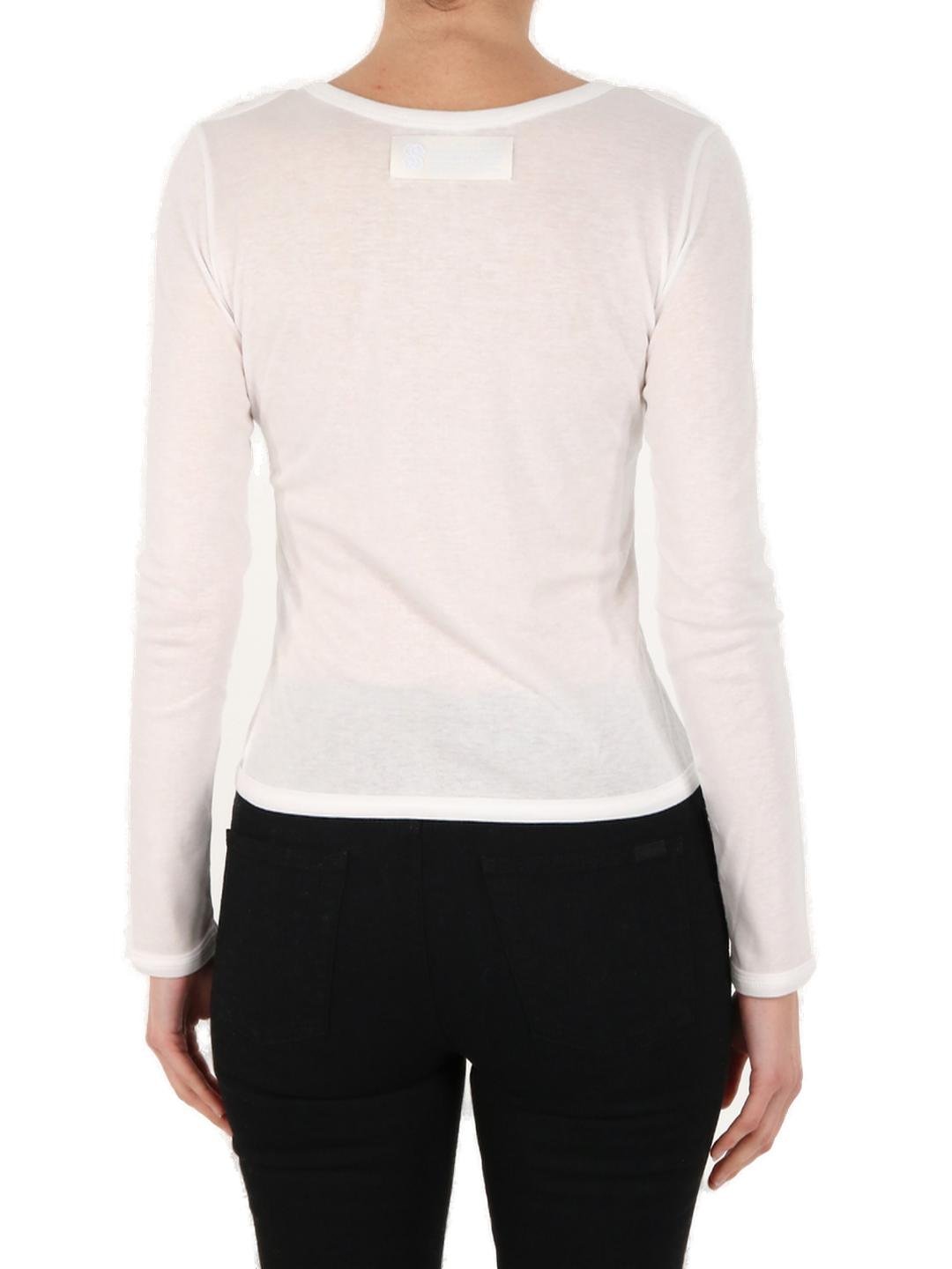 Stella McCartney Cut Out Logo Printed Top 3 Stella McCartney Cut Out Logo Printed Top