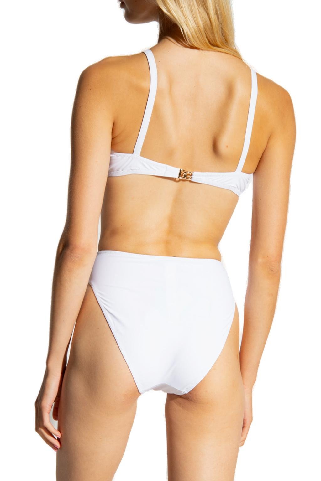 Dolce & Gabbana Logo Plaque Cut-Out Swimsuit