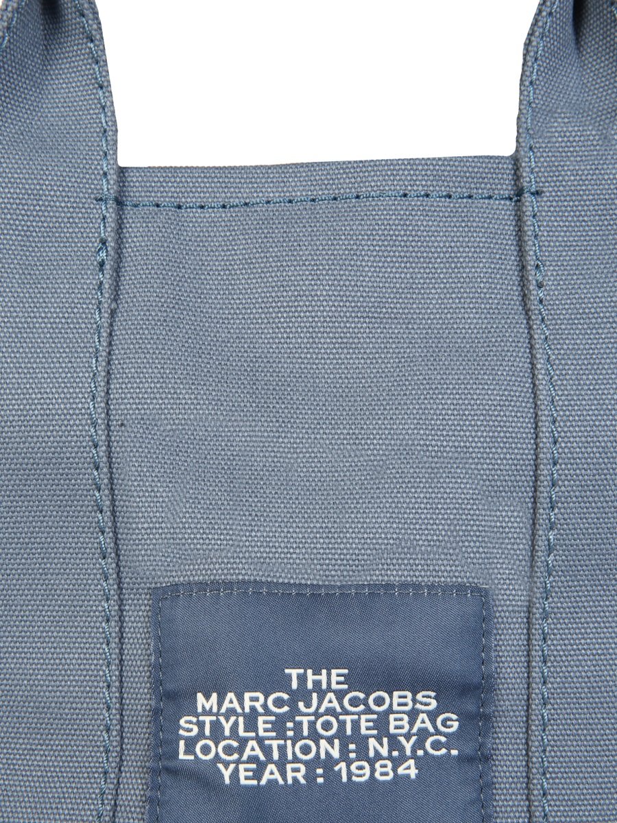 Marc Jacobs Logo Printed Zip-Up Small Tote Bag