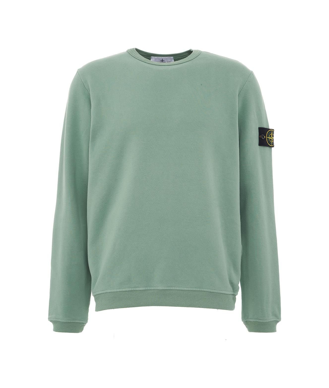 Stone Island Logo Patch Crewneck Sweatshirt