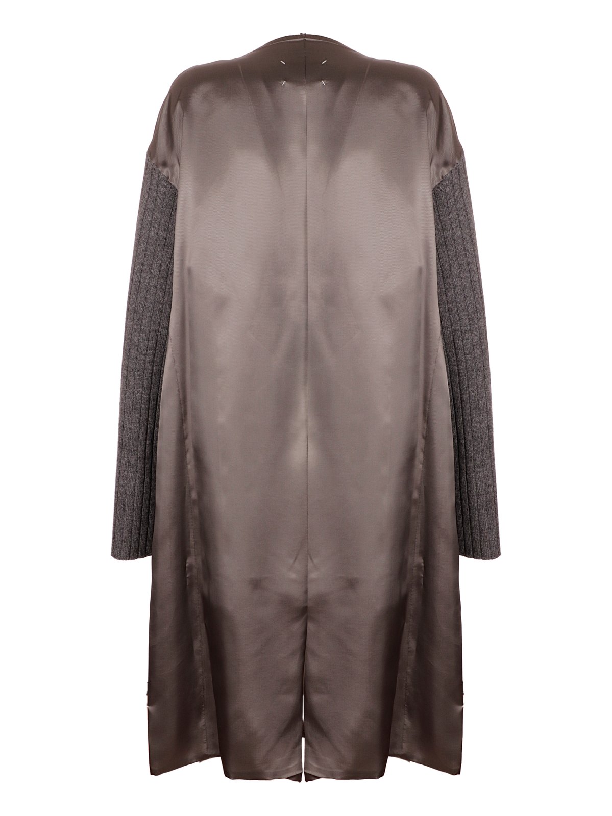 Maison Margiela Satin Contrasting-Sleeved Dress