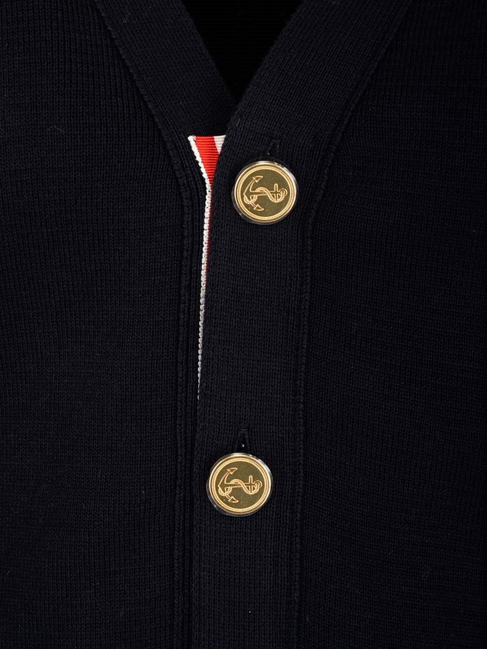 Thom Browne 4-Bar V-Neck Cardigan