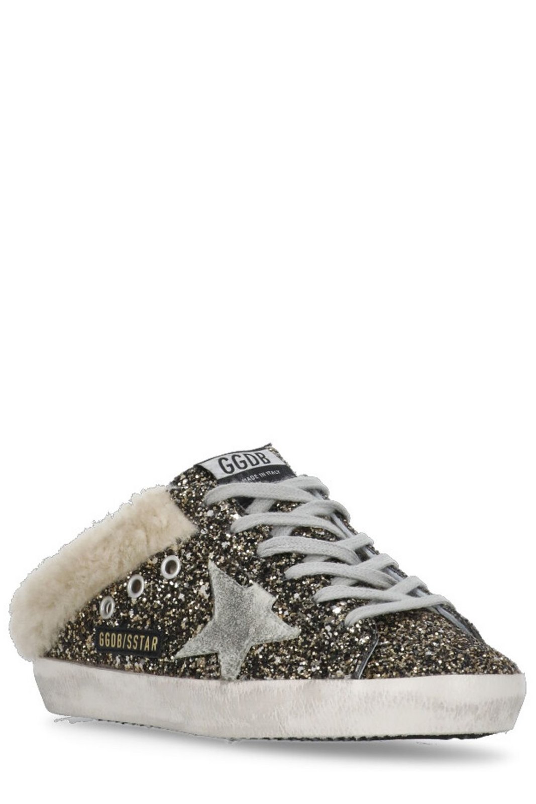 Golden Goose Deluxe Brand Super Star Sabot Glitter Sneakers