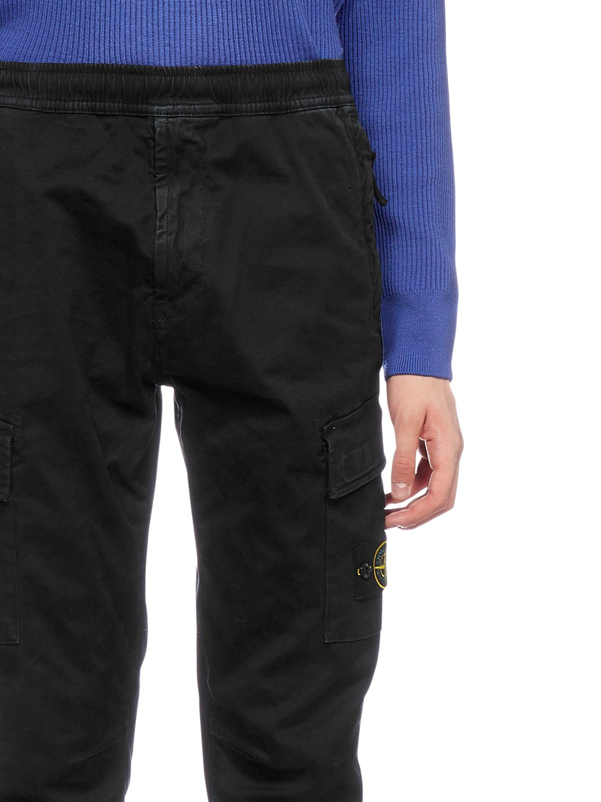 Stone Island Logo Patched Cargo Pants
