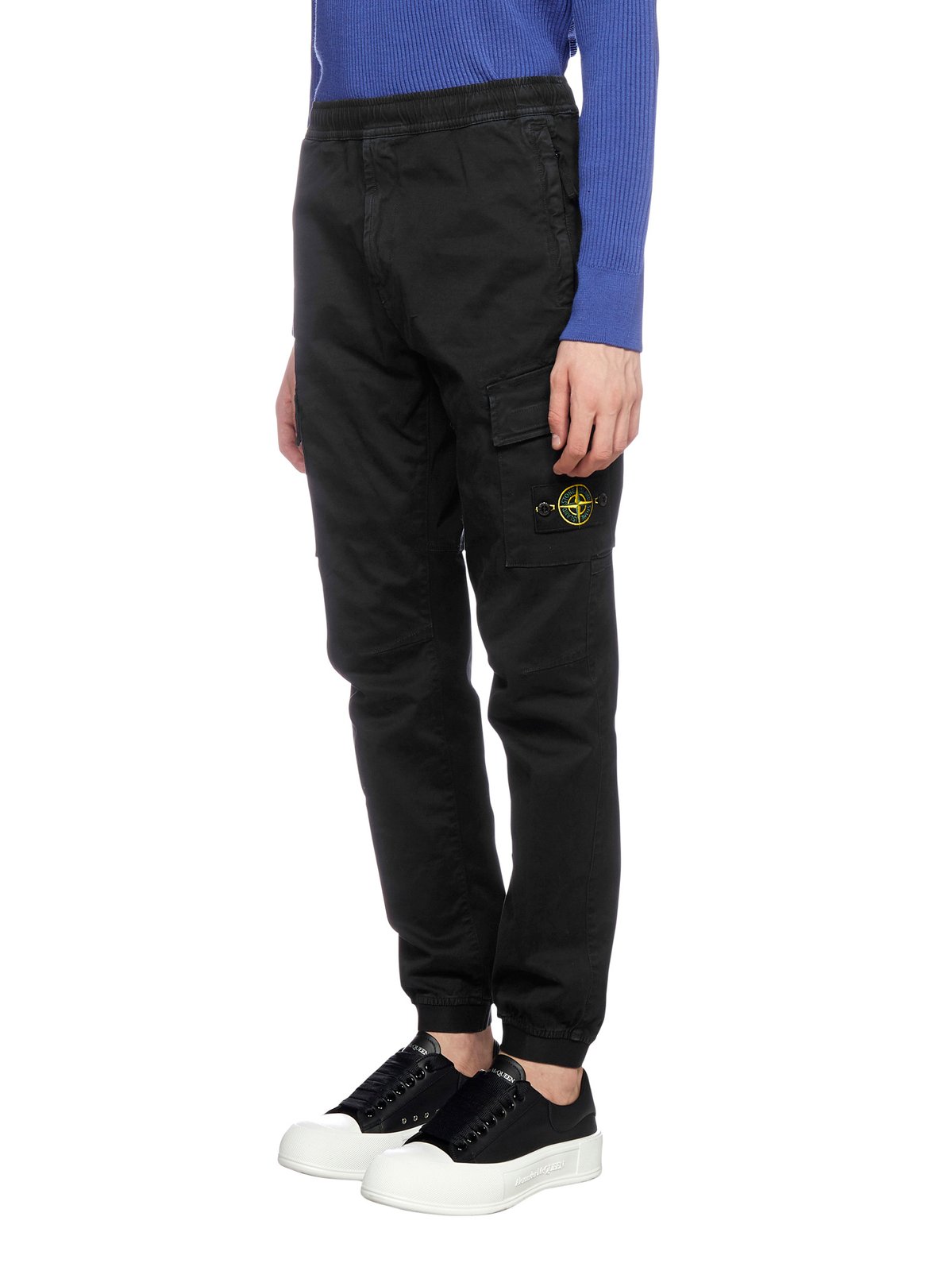 Stone Island Logo Patched Cargo Pants