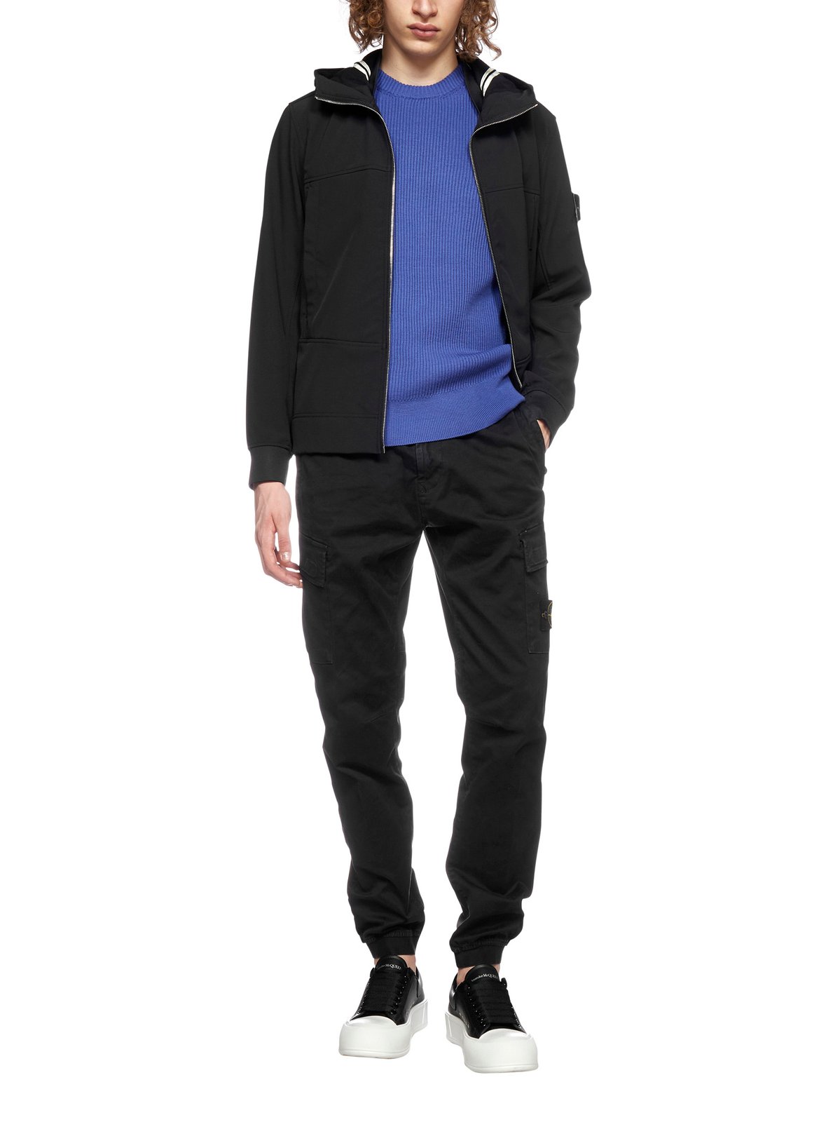 Stone Island Logo Patched Cargo Pants