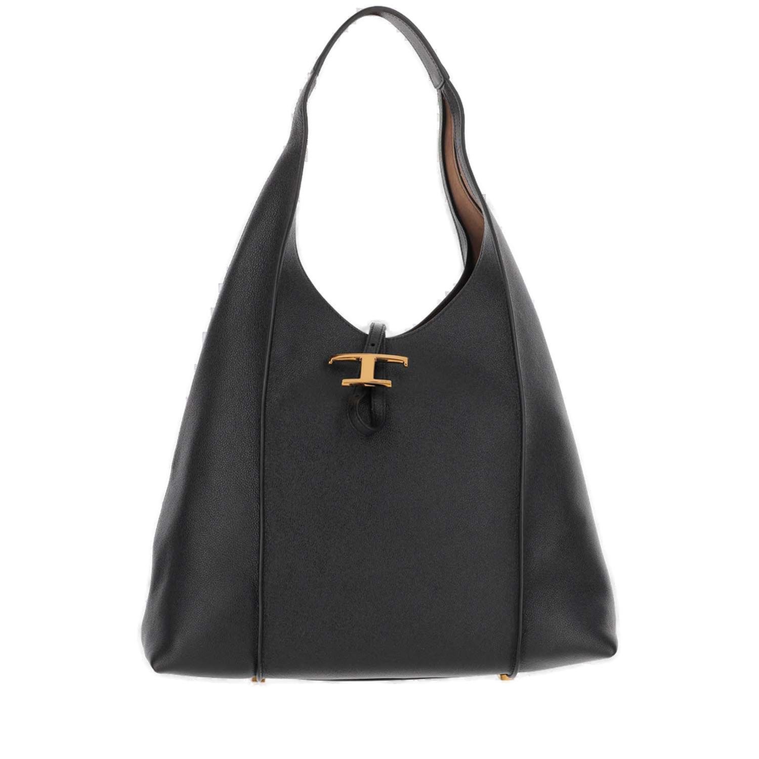 Tod's Timeless Logo Plaque Shoulder Bag