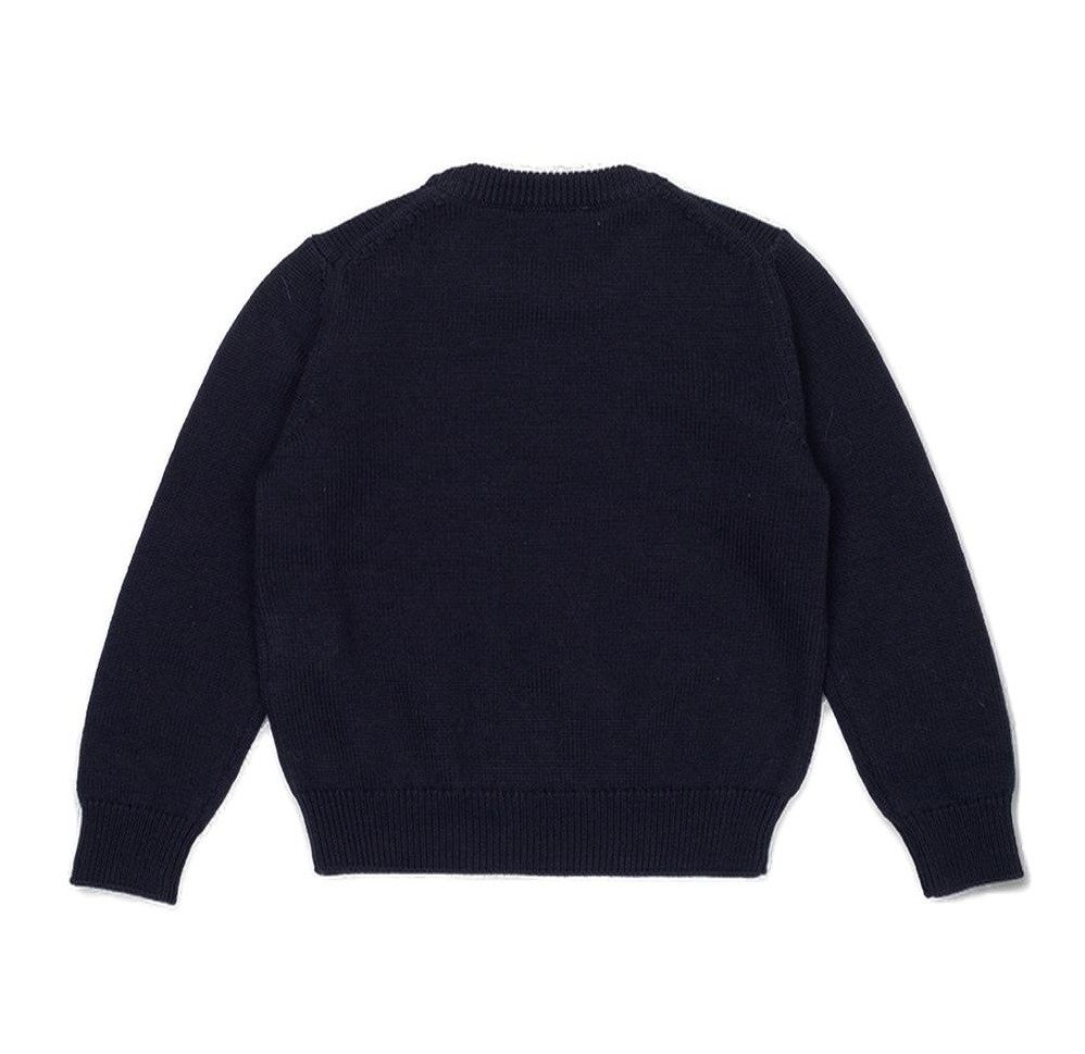 Versace Kids Logo Embroidered Crewneck Jumper