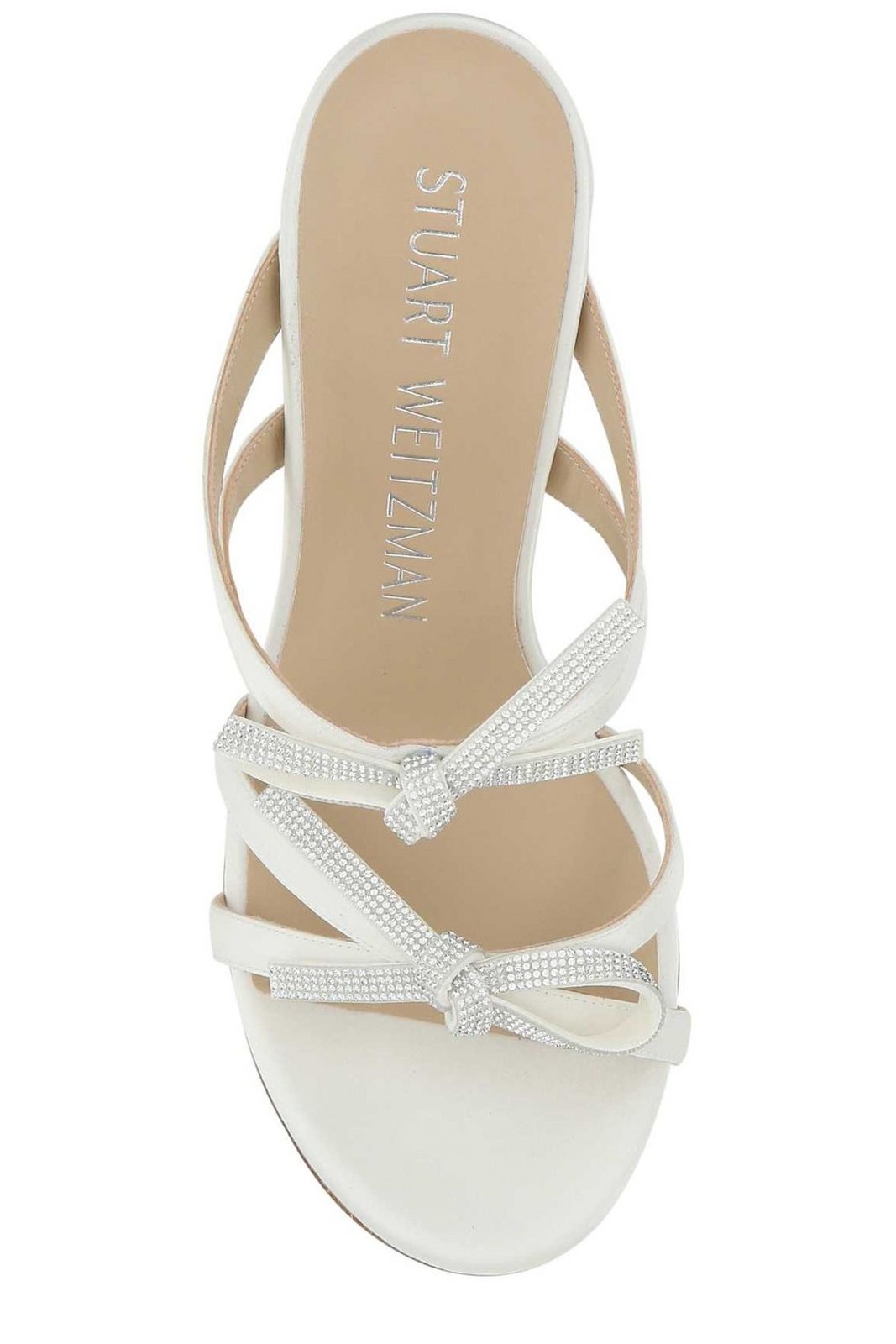 Stuart Weitzman Bow-Detailed Embellished Heeled Sandals