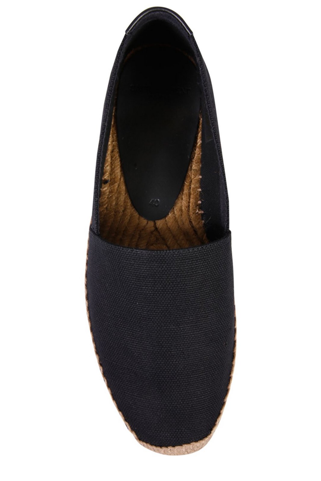 Saint Laurent Logo Embroidered Slip-On Espadrilles 1 Saint Laurent Logo Embroidered Slip-On Espadrilles