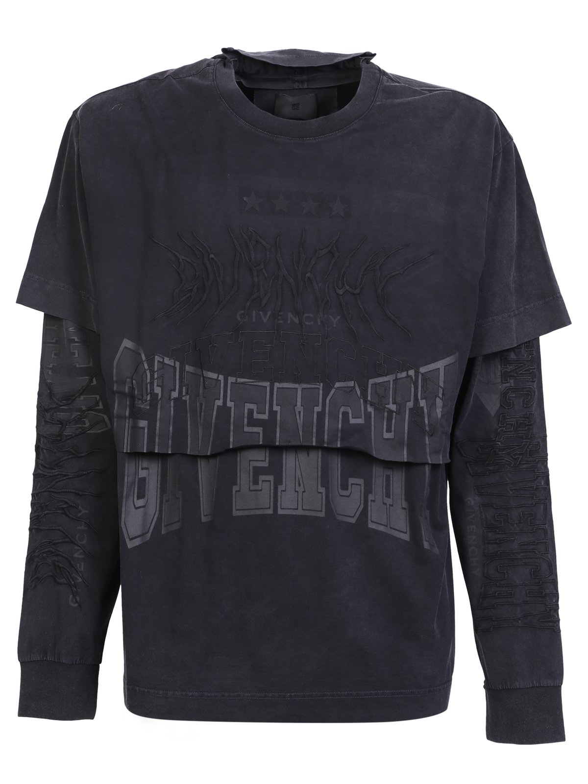 Givenchy Logo Embroidered Crewneck T-Shirt