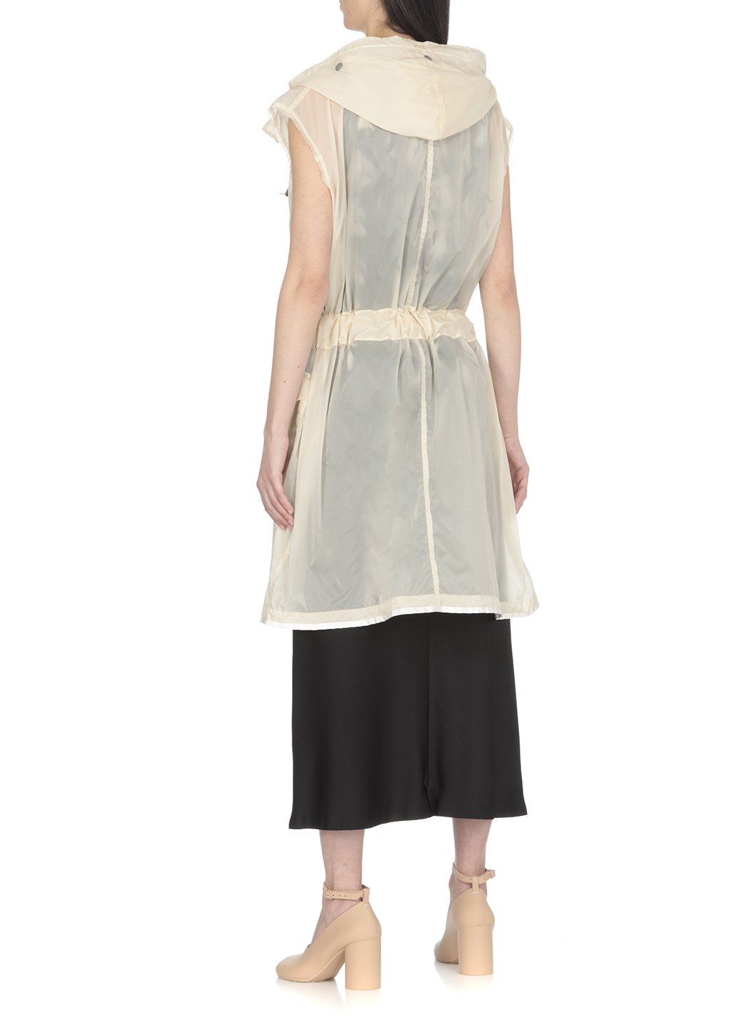 Maison Margiela Belted Hooded Sleeveless Jacket