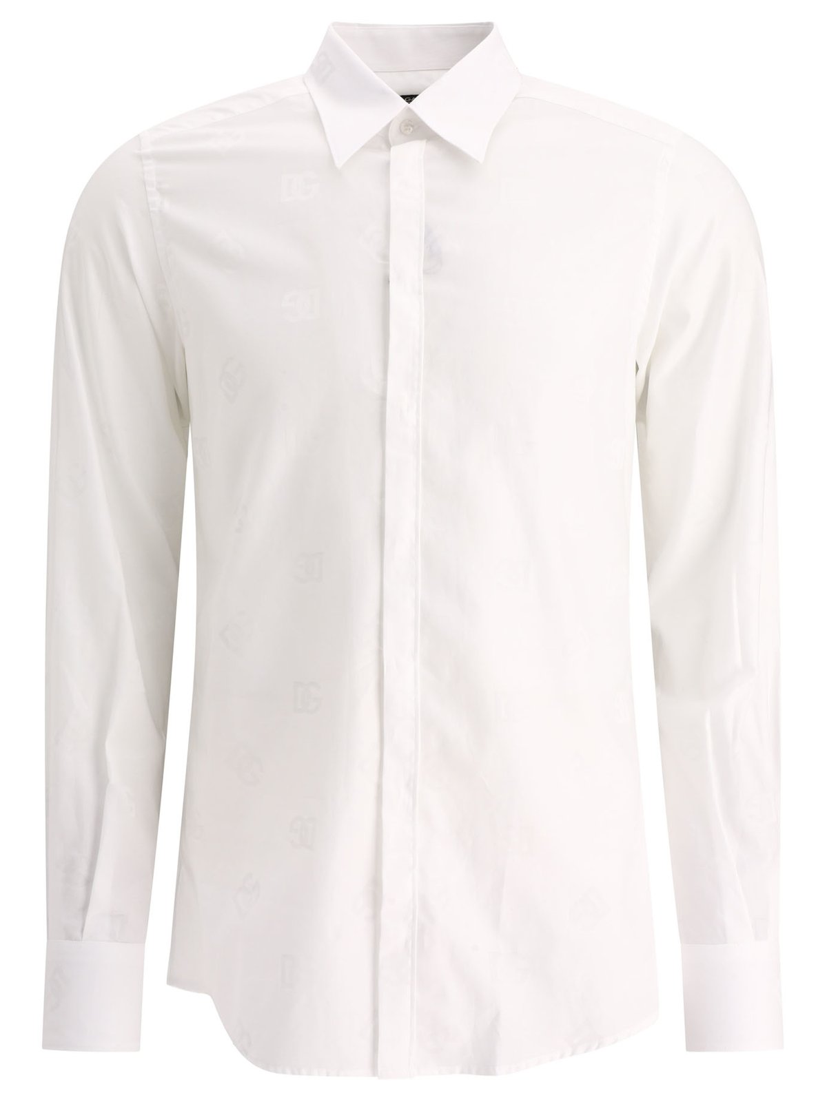 Dolce & Gabbana DG Monogram Jacquard Martini-Fit Shirt