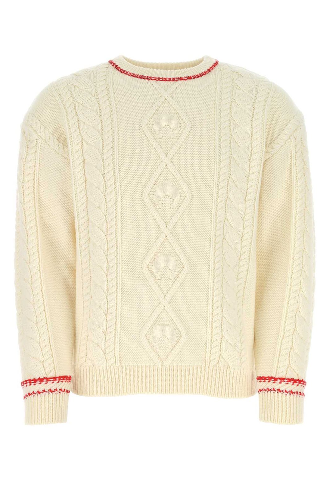 Marine Serre Crewneck Knitted Jumper