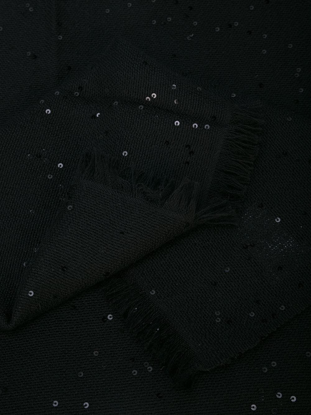 Brunello Cucinelli Sequin-Embellished Frayed Scarf