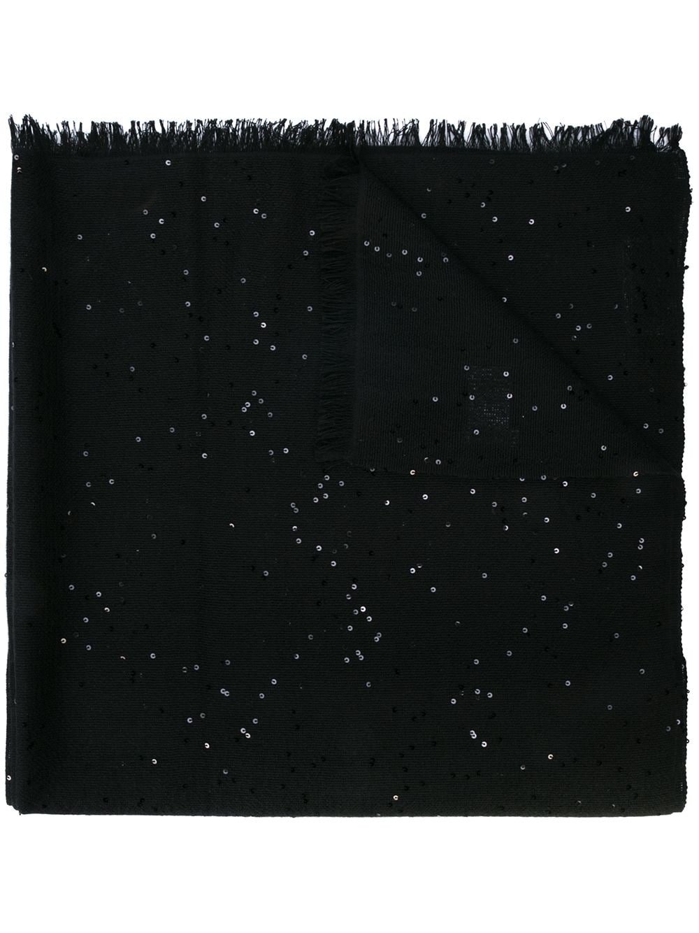 Brunello Cucinelli Sequin-Embellished Frayed Scarf