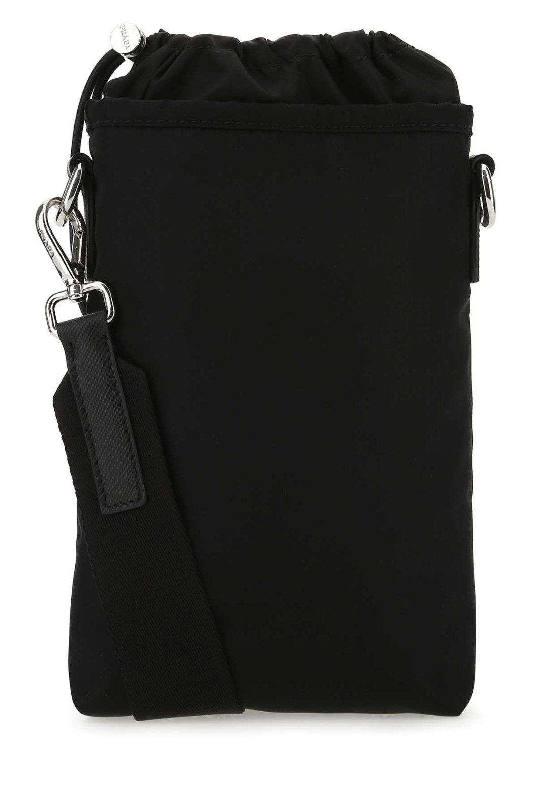 Prada Logo Plaque Zipped Phone Bag