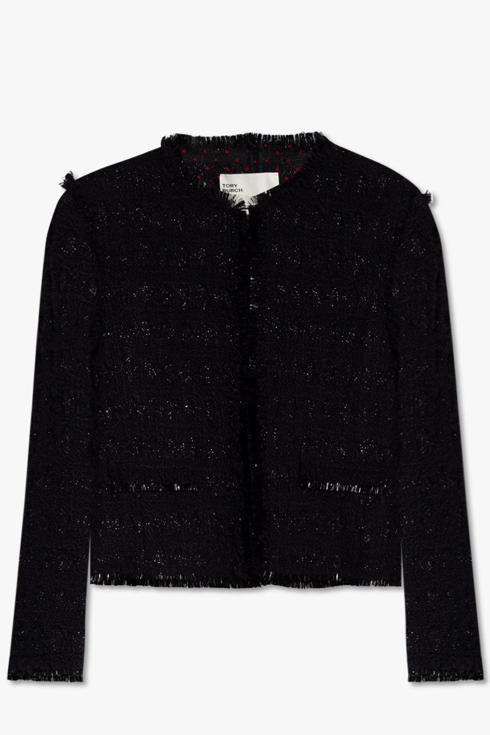 Tory Burch Tweed Roundneck Jacket