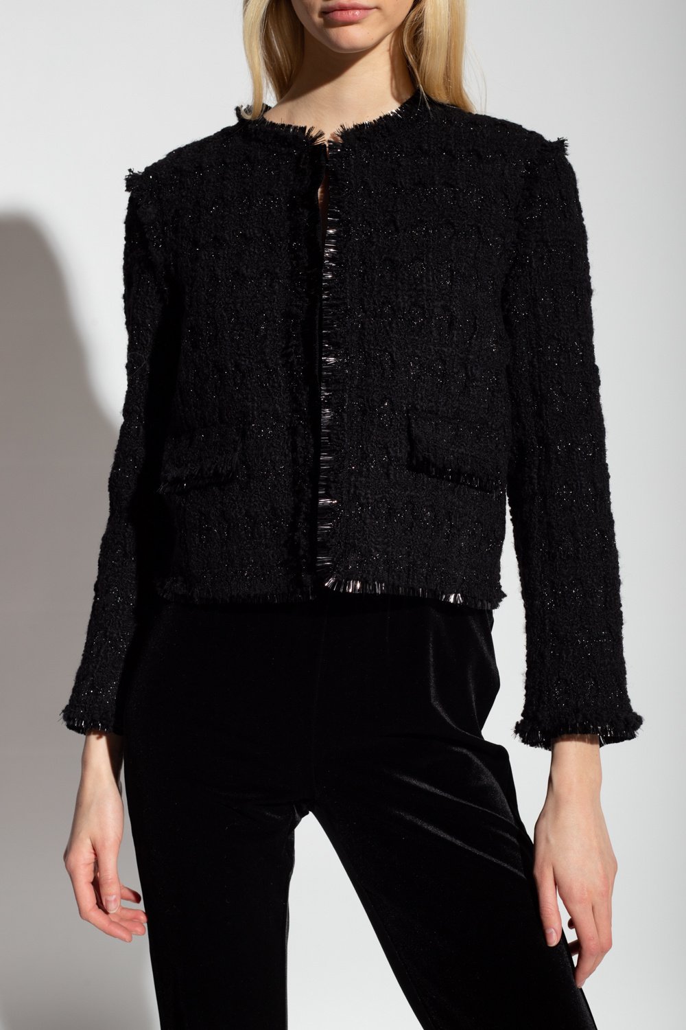 Tory Burch Tweed Roundneck Jacket