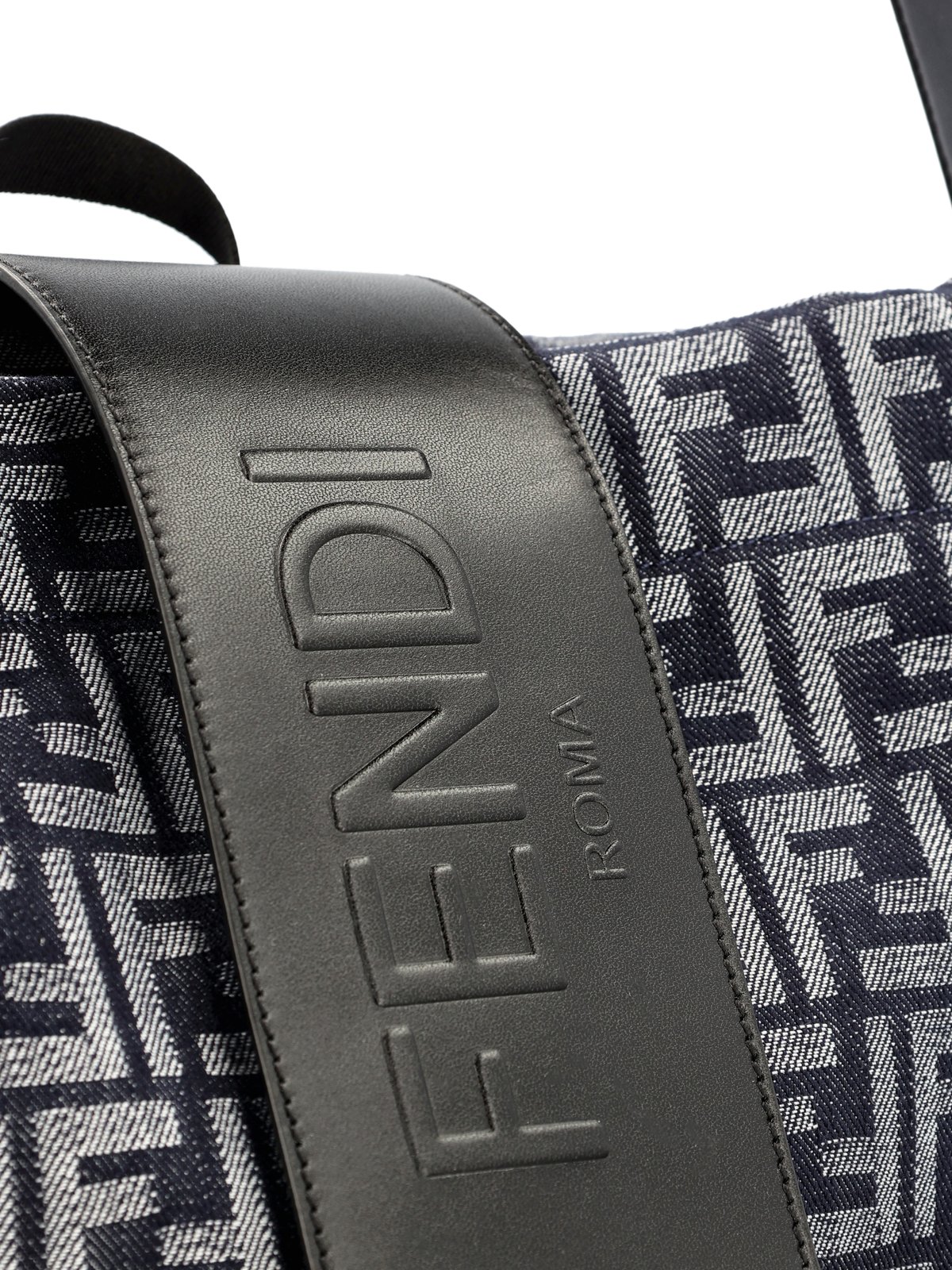 Fendi FF Motif Jacquard Drawstring Medium Backpack