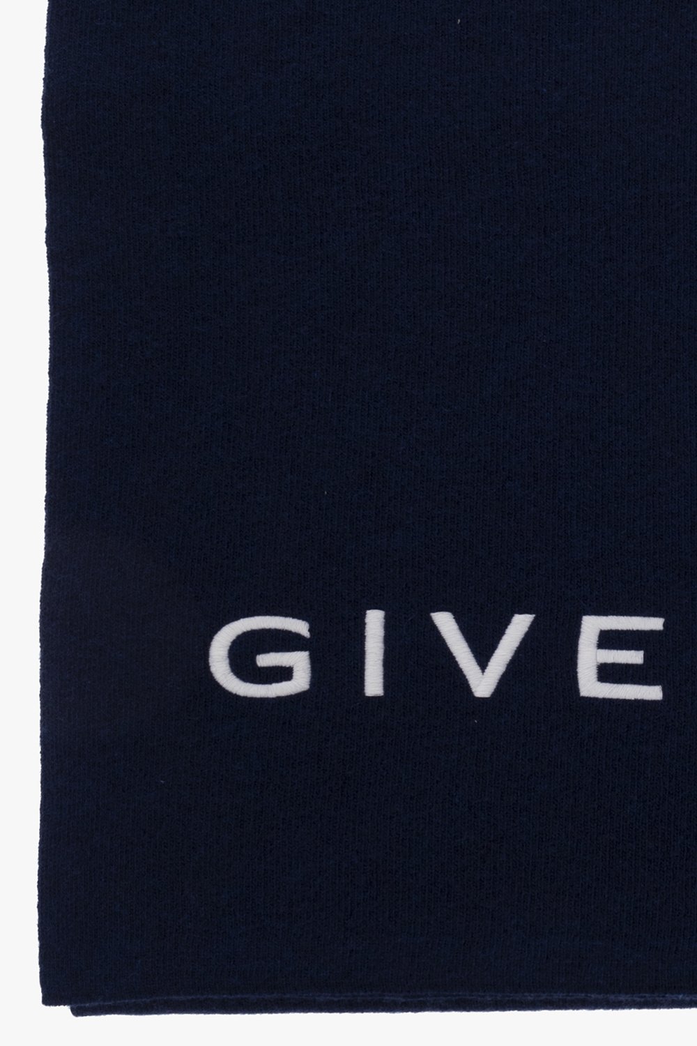 Givenchy Logo Embroidered Knitted Scarf