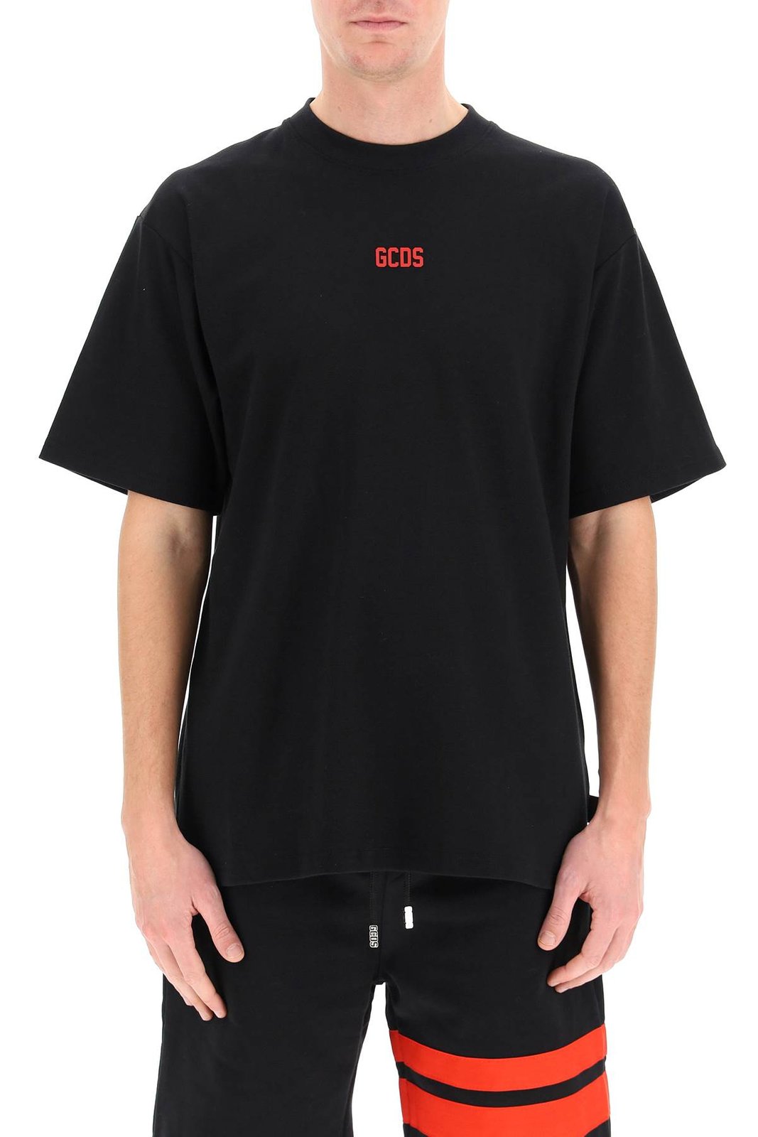 GCDS Logo Detailed Crewneck T-Shirt 4 GCDS Logo Detailed Crewneck T-Shirt