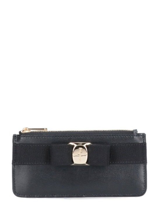 Ferragamo Vara Bow Detailed Card Holder