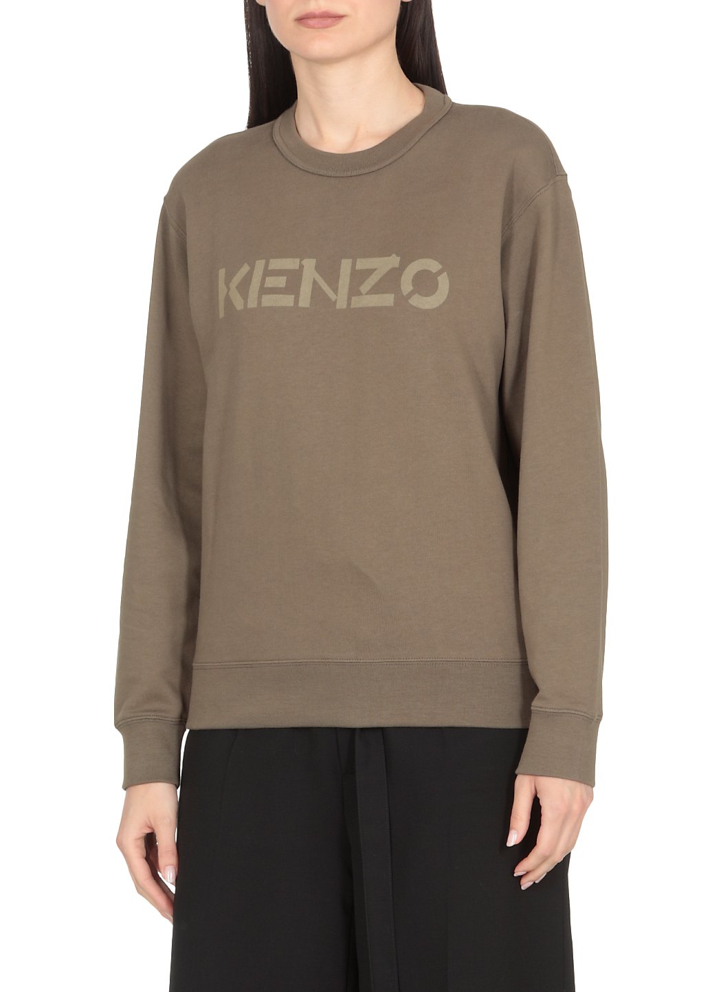 Kenzo Logo Printed Crewneck Sweatshirt