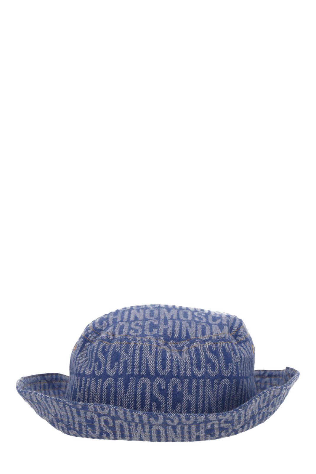 Moschino Logo Jacquard Wide Brim Bucket Hat