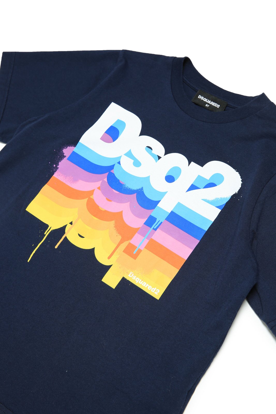 Dsquared2 Kids Logo Printed Crewneck T-Shirt 1 Dsquared2 Kids Logo Printed Crewneck T-Shirt