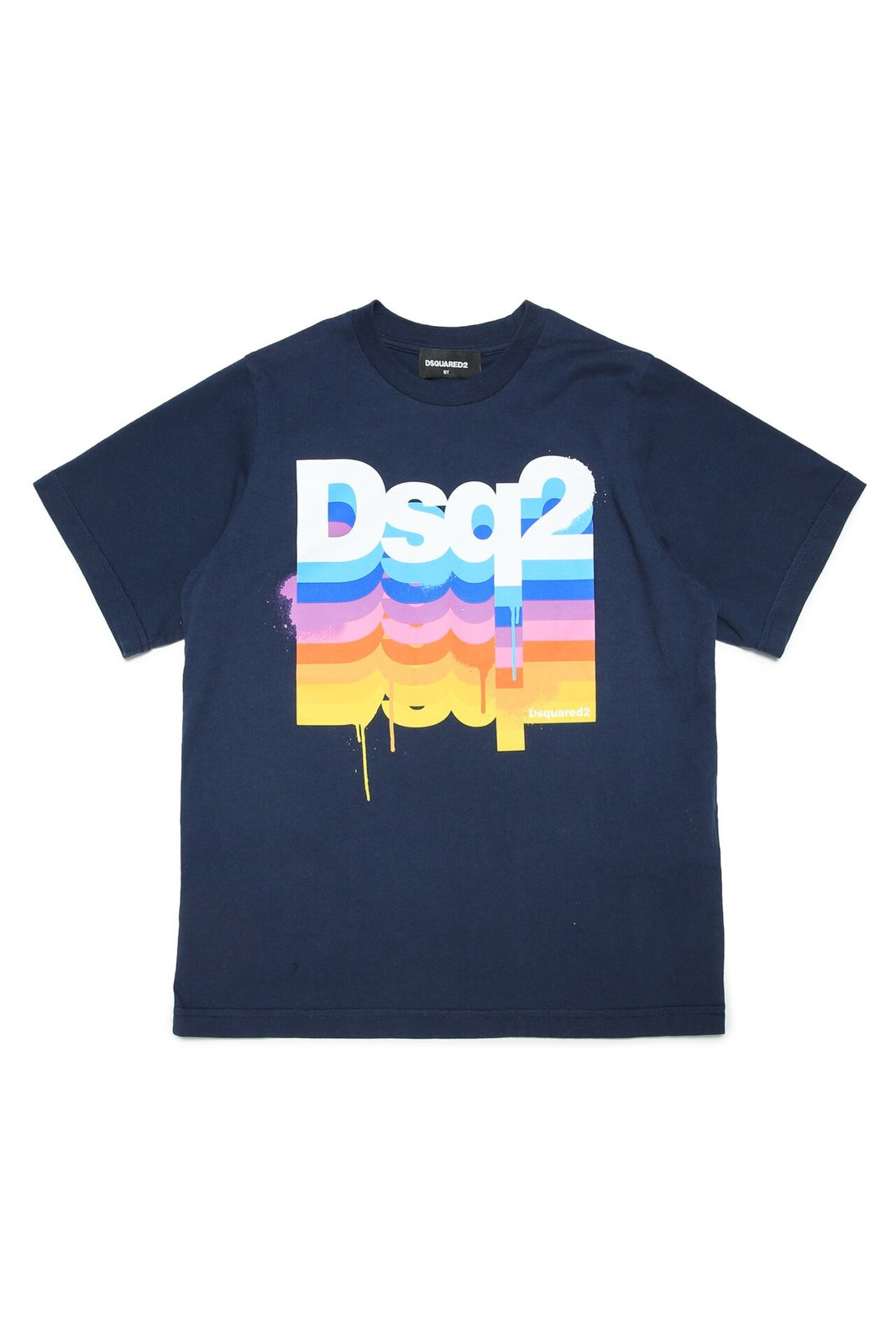 Dsquared2 Kids Logo Printed Crewneck T-Shirt 2 Dsquared2 Kids Logo Printed Crewneck T-Shirt