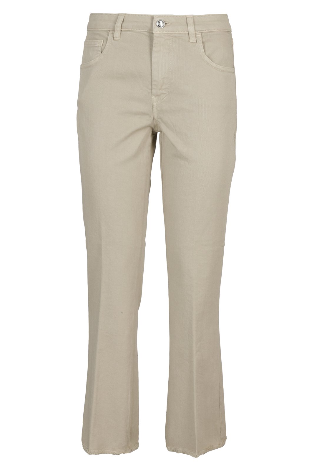 Fay Logo Patch Raw-Cut Hem Flared Jeans