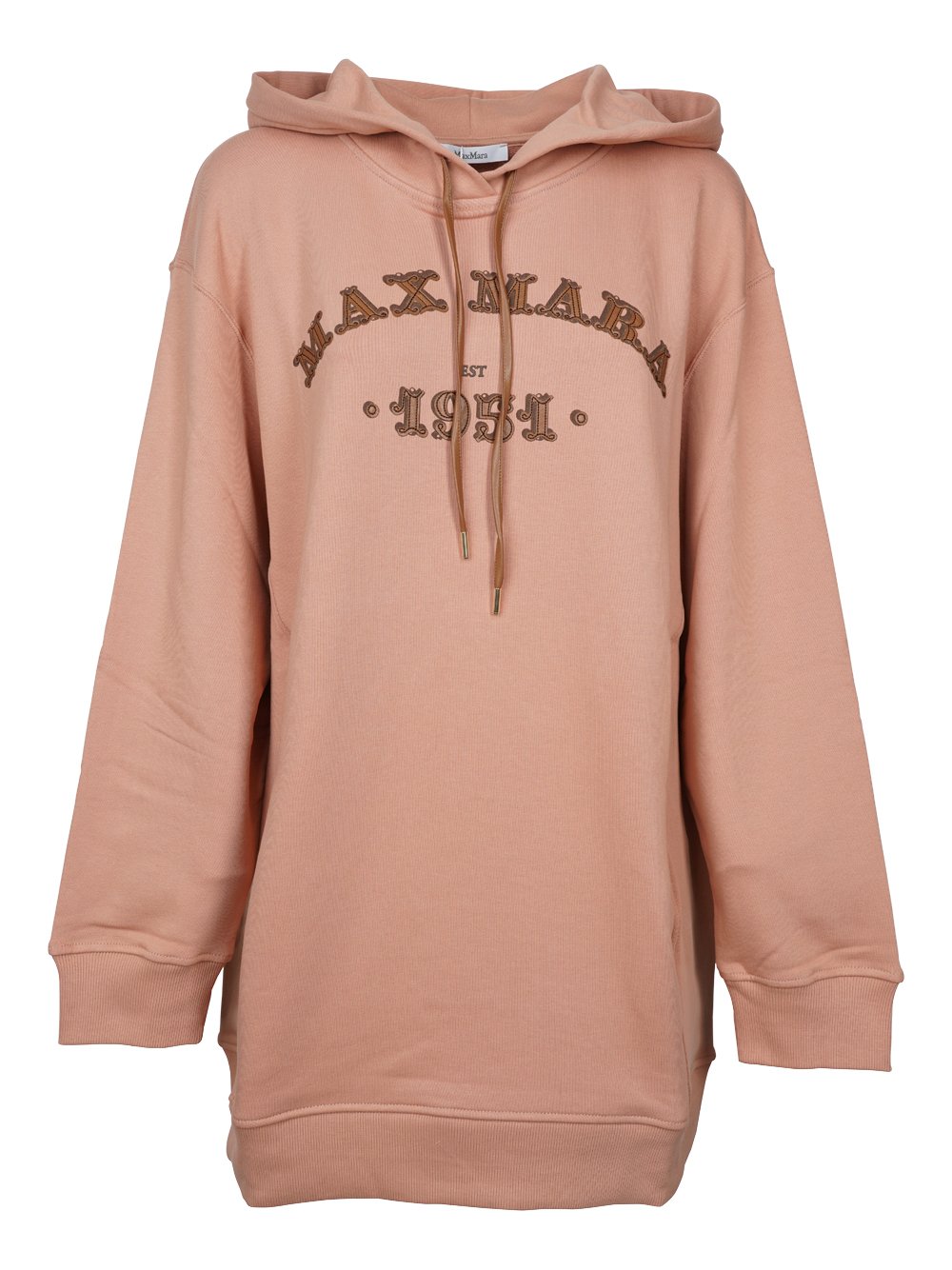 Max Mara Logo Embroidered Drawstring Hoodie