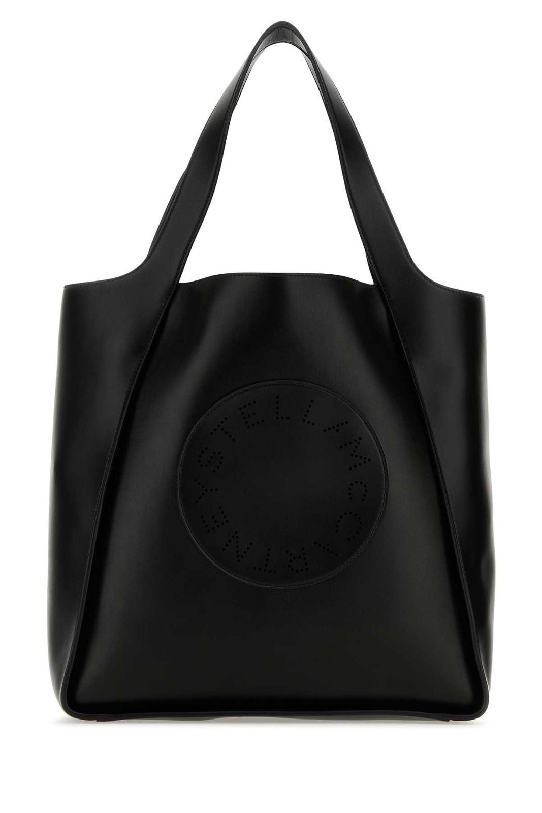 Stella McCartney Logo Perforated Open Top Tote Bag