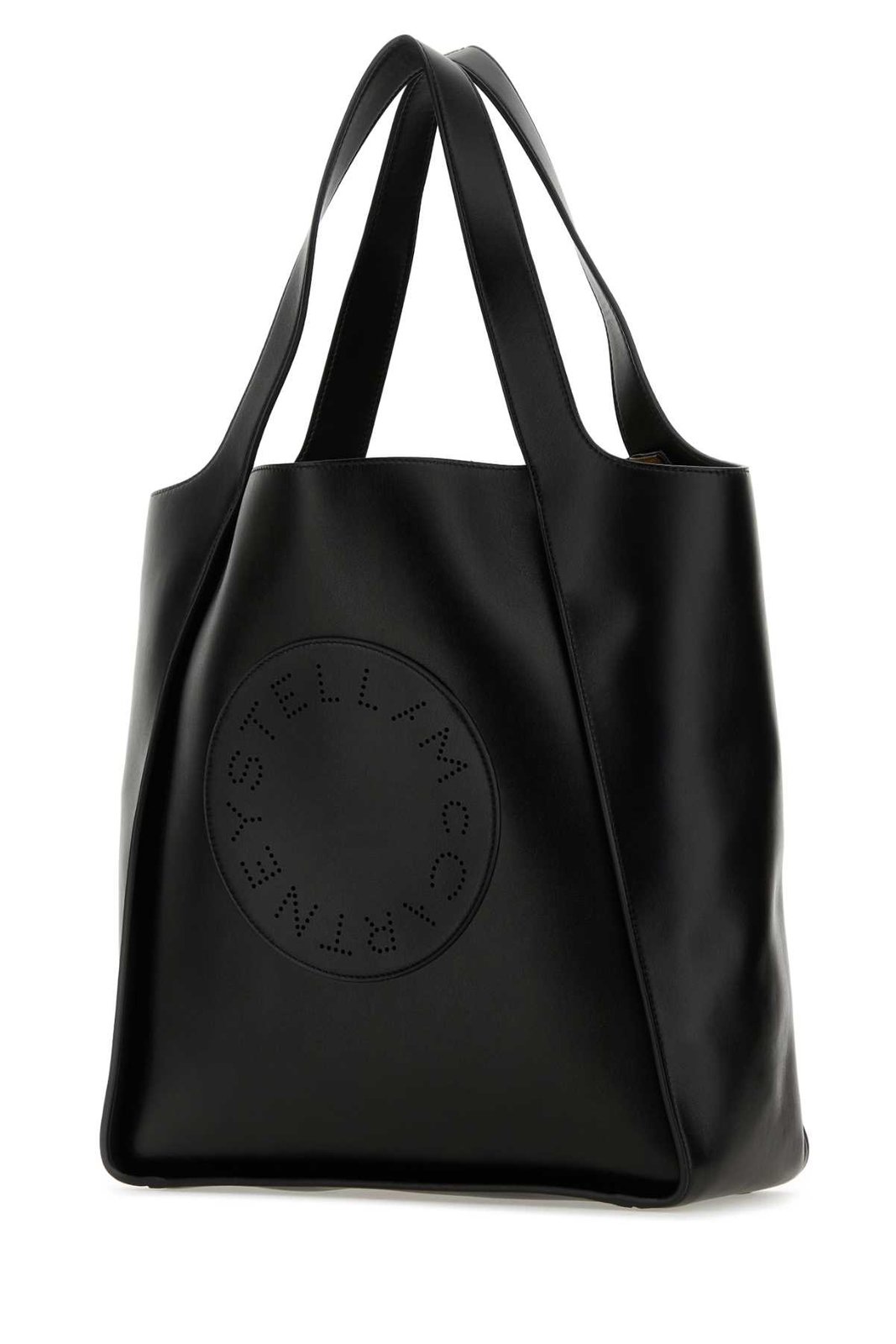 Stella McCartney Logo Perforated Open Top Tote Bag