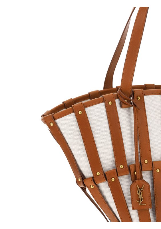 Saint Laurent Beatrix Panier Cut-Out Tote Bag