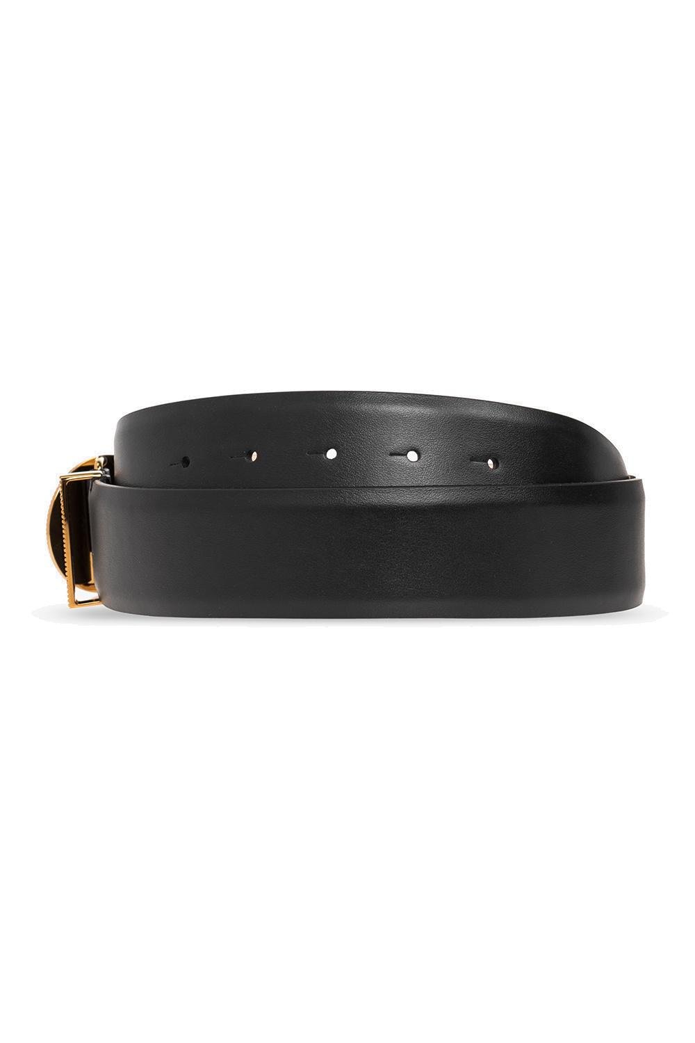 Versace Medusa Plaque Logo Buckle Belt