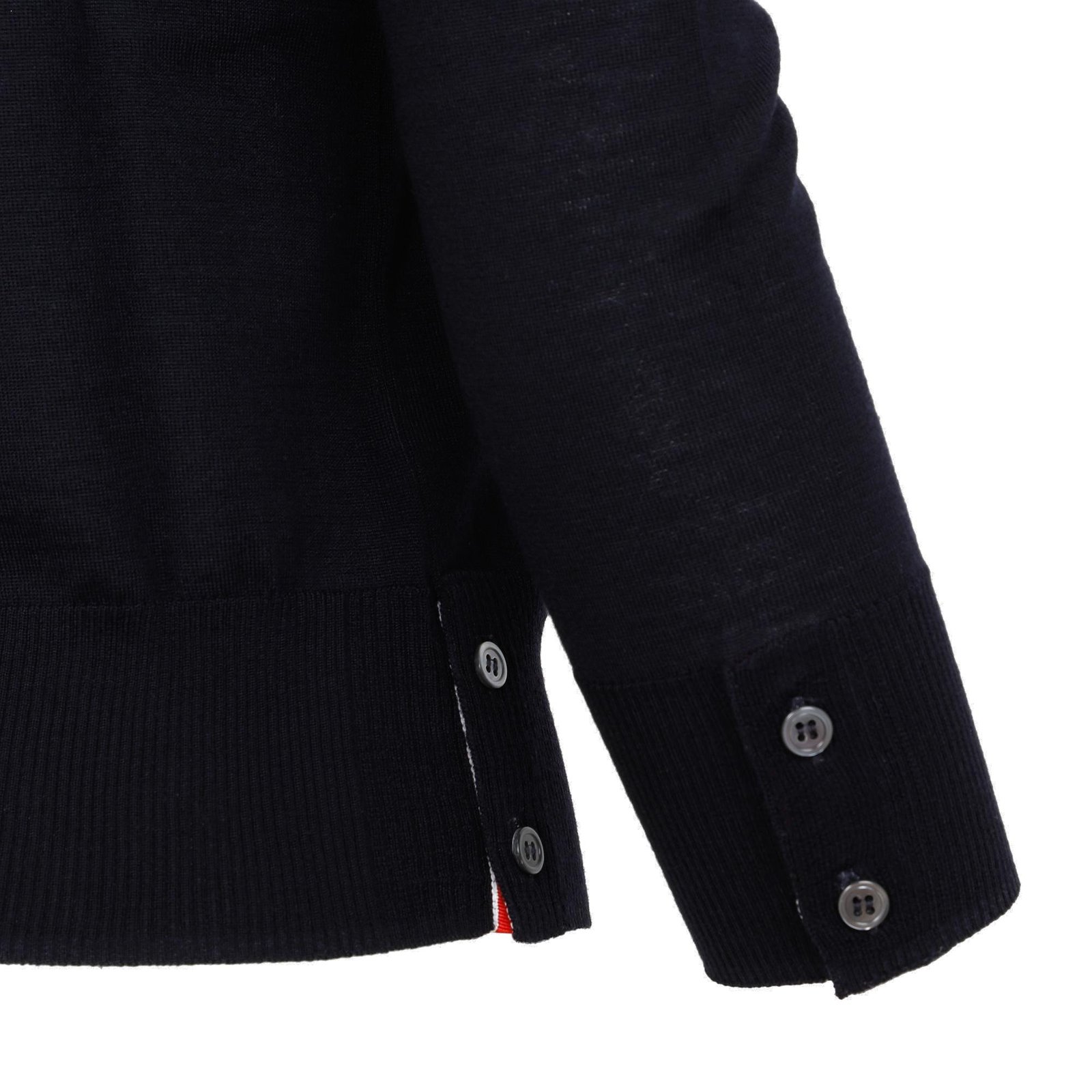Thom Browne 4-Bar Ribbed Knit Sweater 1 Thom Browne 4-Bar Ribbed Knit Sweater