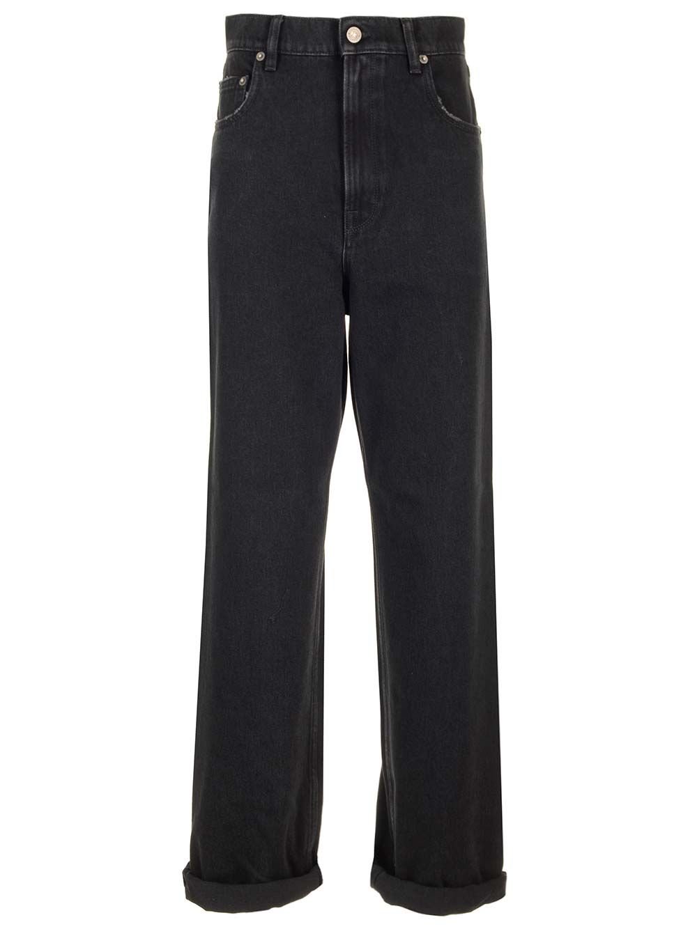 Golden Goose Deluxe Brand Star Embellished Wide Leg Jeans