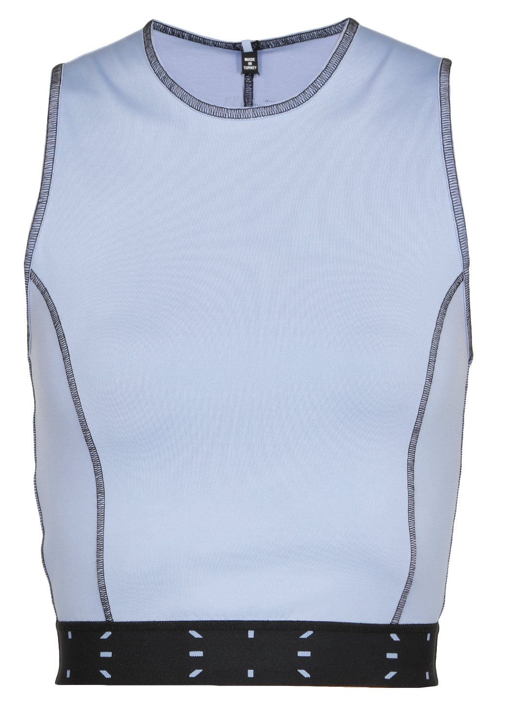 McQ Alexander McQueen Contrast Trim Cropped Top